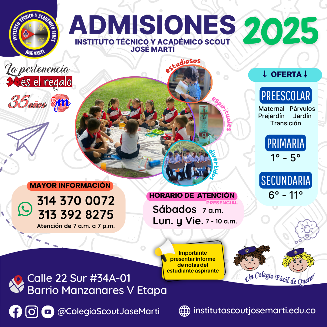 Admisiones abiertas 2025