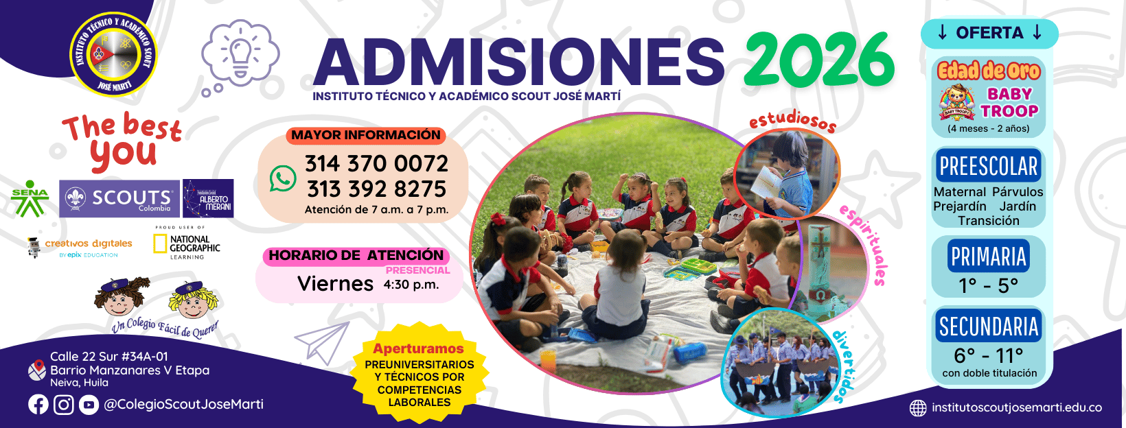Admisiones abiertas 2025